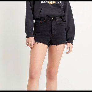 Black Levi Rib Cage Shorts Size 30